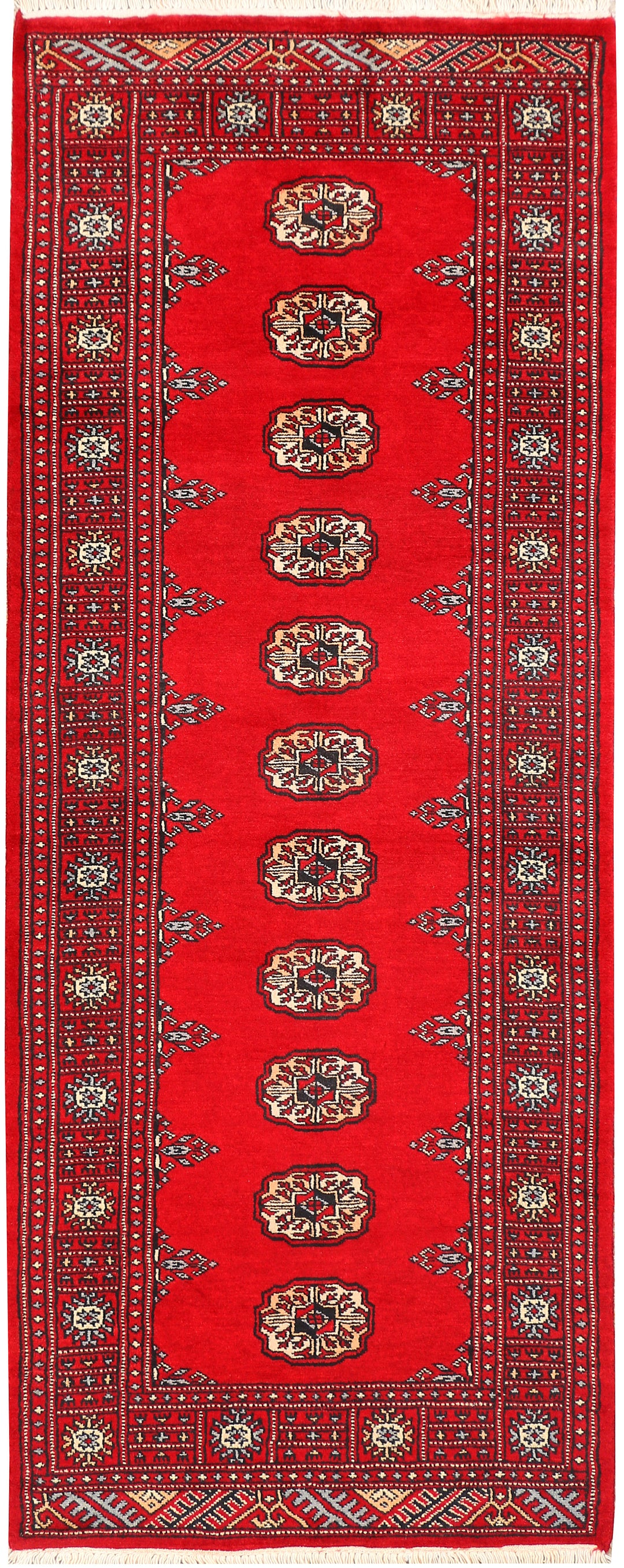 Red Bokhara 2' 7 x 6' 5 - No. 45115 - ALRUG Rug Store