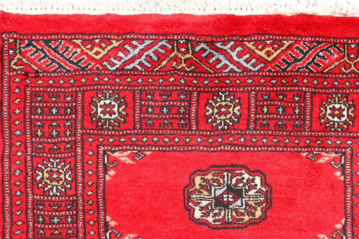 Red Bokhara 2' 6 x 6' 6 - No. 45116 - ALRUG Rug Store