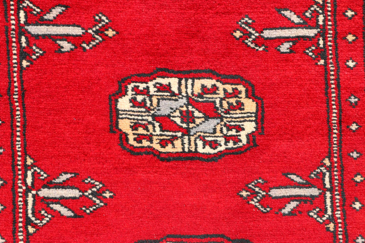 Red Bokhara 2' 6 x 6' 5 - No. 45120 - ALRUG Rug Store