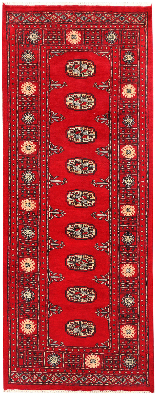 Red Bokhara 2' 6 x 6' 5 - No. 45120 - ALRUG Rug Store