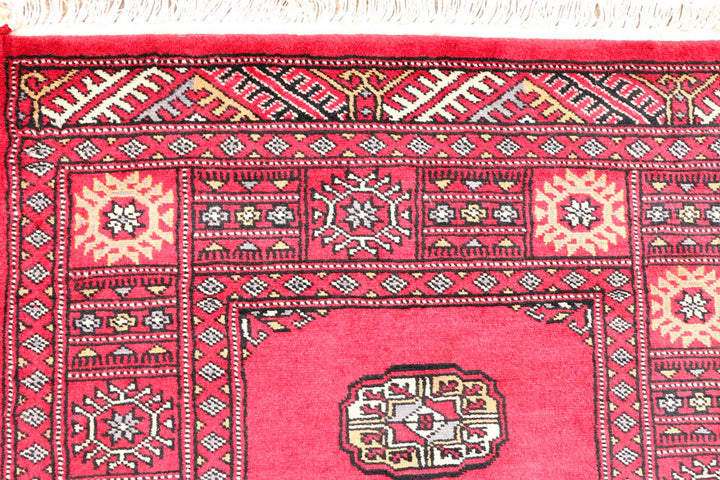 Crimson Bokhara 2' 6 x 6' 9 - No. 45121 - ALRUG Rug Store