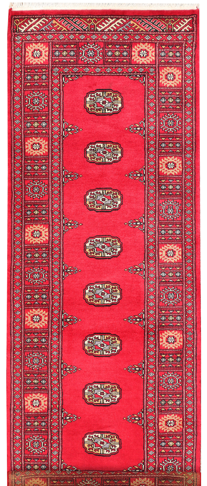 Crimson Bokhara 2' 6 x 6' 9 - No. 45121 - ALRUG Rug Store