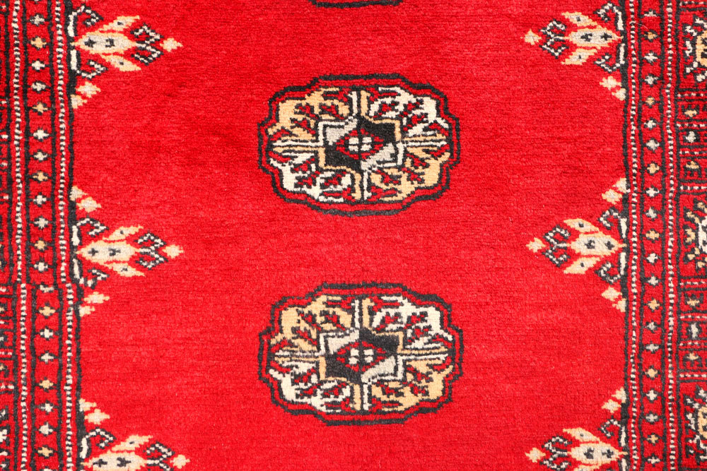 Red Bokhara 2' 7 x 6' 10 - No. 45124 - ALRUG Rug Store