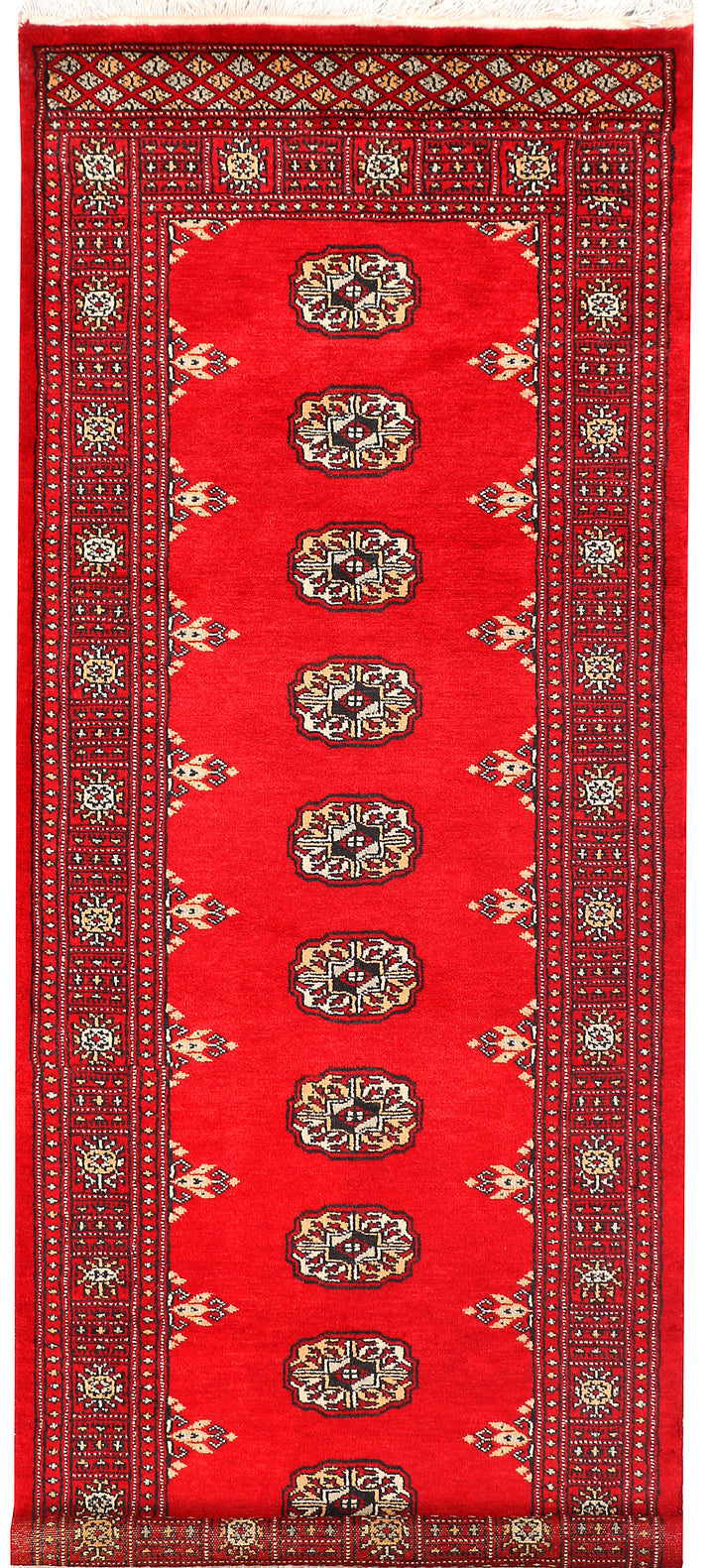 Red Bokhara 2' 7 x 6' 10 - No. 45124 - ALRUG Rug Store