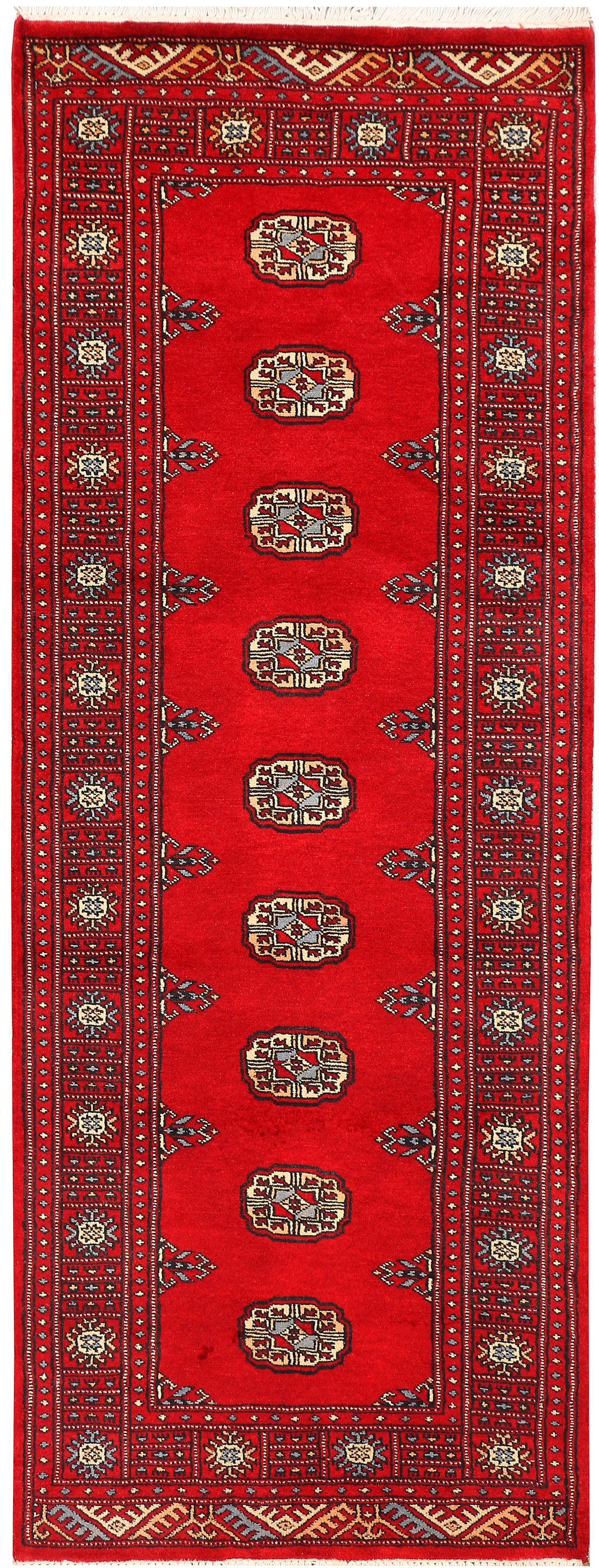 Red Bokhara 2' 6 x 6' 8 - No. 45130 - ALRUG Rug Store