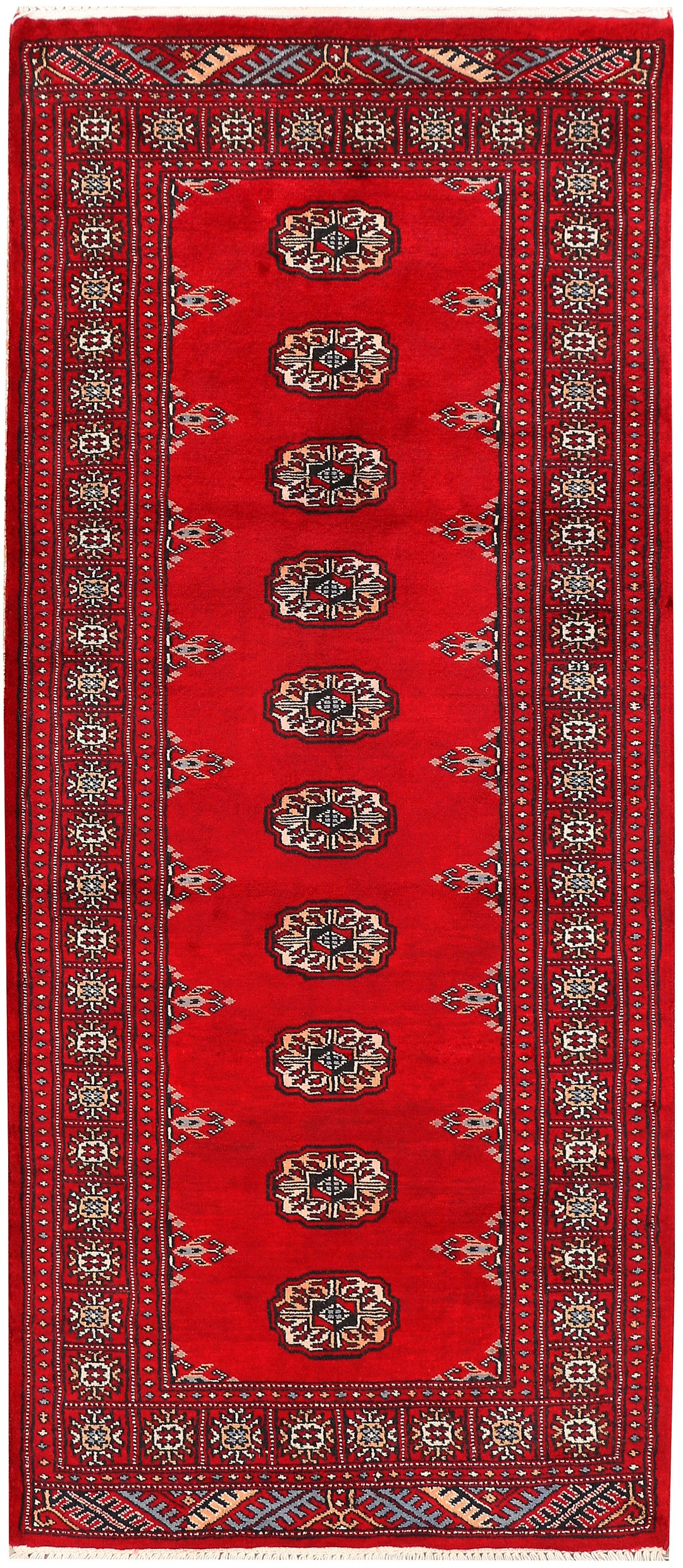 Red Bokhara 2' 7 x 6' - No. 45131 - ALRUG Rug Store