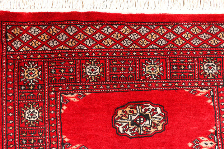 Dark Red Bokhara 2' 6 x 6' 6 - No. 45138 - ALRUG Rug Store
