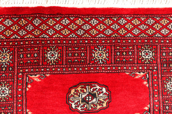 Dark Red Bokhara 2' 6 x 6' 6 - No. 45138 - ALRUG Rug Store