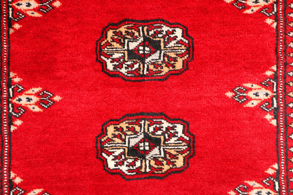 Dark Red Bokhara 2' 6 x 6' 6 - No. 45138 - ALRUG Rug Store