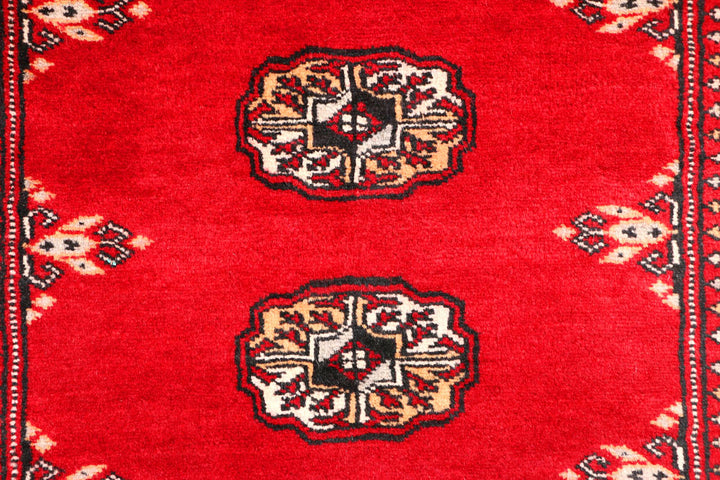 Dark Red Bokhara 2' 6 x 6' 6 - No. 45138 - ALRUG Rug Store