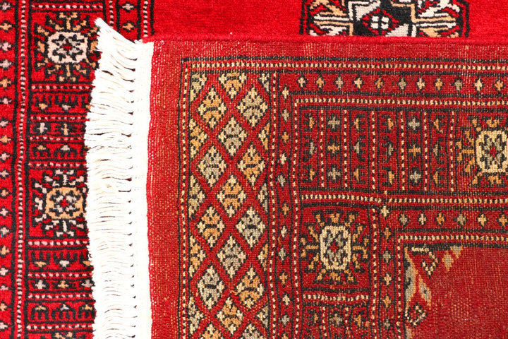 Dark Red Bokhara 2' 6 x 6' 6 - No. 45138 - ALRUG Rug Store