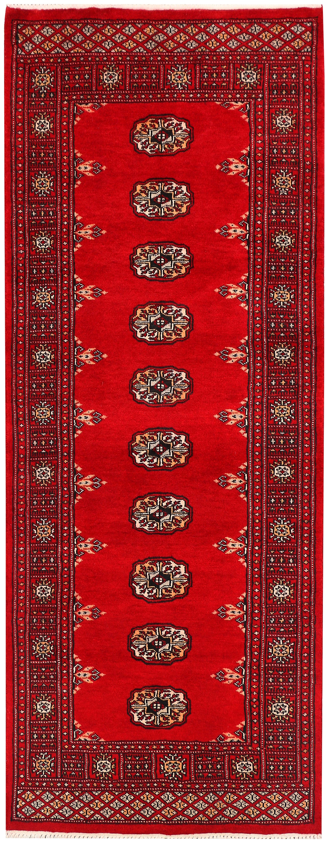 Dark Red Bokhara 2' 6 x 6' 6 - No. 45138 - ALRUG Rug Store