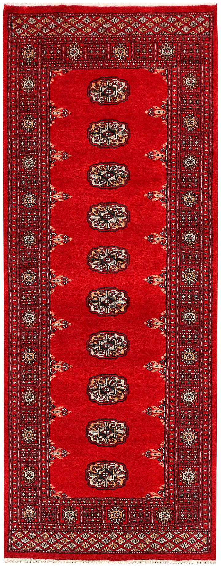 Dark Red Bokhara 2' 6 x 6' 6 - No. 45138 - ALRUG Rug Store