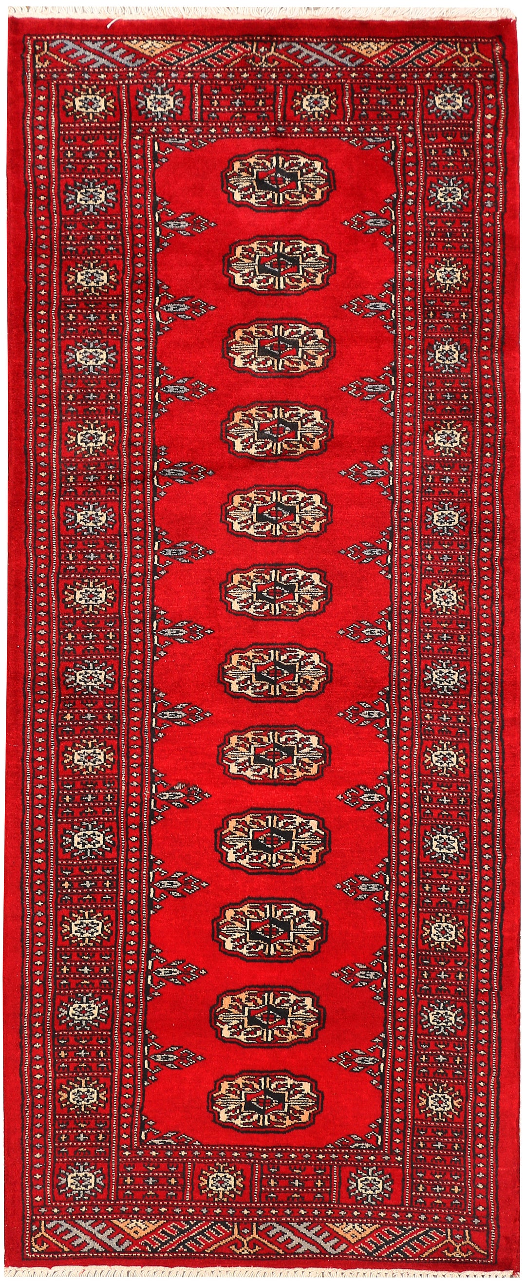 Red Bokhara 2' 7 x 6' 2 - No. 45141 - ALRUG Rug Store