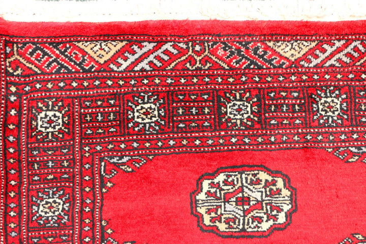Red Bokhara 2' 7 x 6' 4 - No. 45143 - ALRUG Rug Store