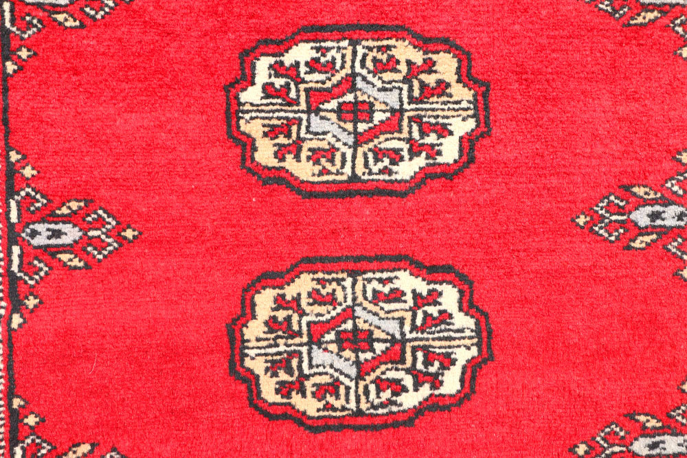 Red Bokhara 2' 7 x 6' 4 - No. 45143 - ALRUG Rug Store