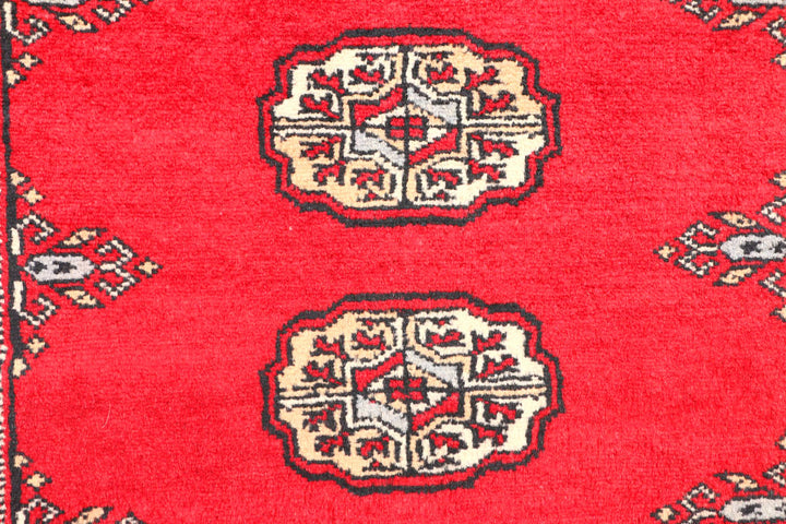 Red Bokhara 2' 7 x 6' 4 - No. 45143 - ALRUG Rug Store