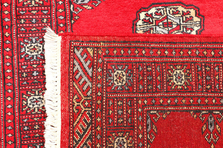 Red Bokhara 2' 7 x 6' 4 - No. 45143 - ALRUG Rug Store