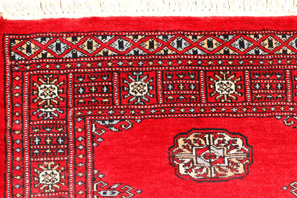 Red Bokhara 2' 7 x 6' 3 - No. 45145 - ALRUG Rug Store