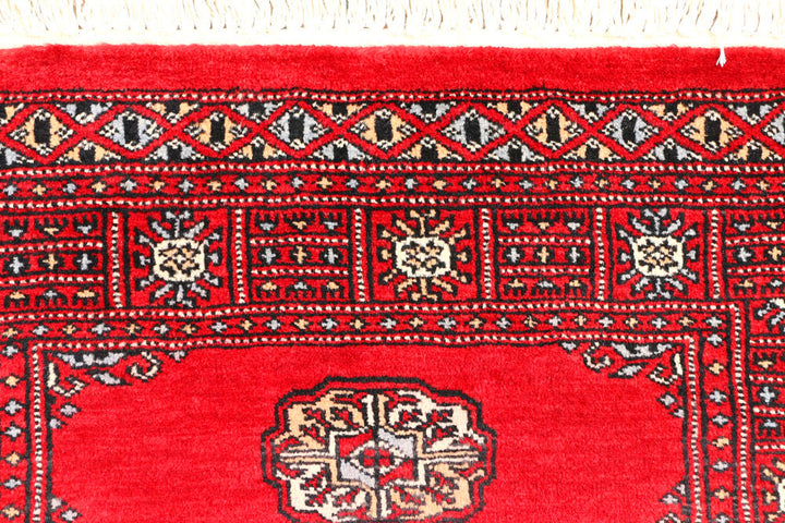 Red Bokhara 2' 7 x 6' 3 - No. 45145 - ALRUG Rug Store