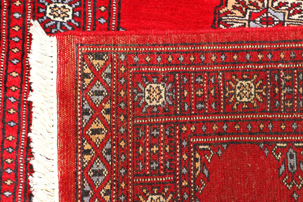 Red Bokhara 2' 7 x 6' 3 - No. 45145 - ALRUG Rug Store