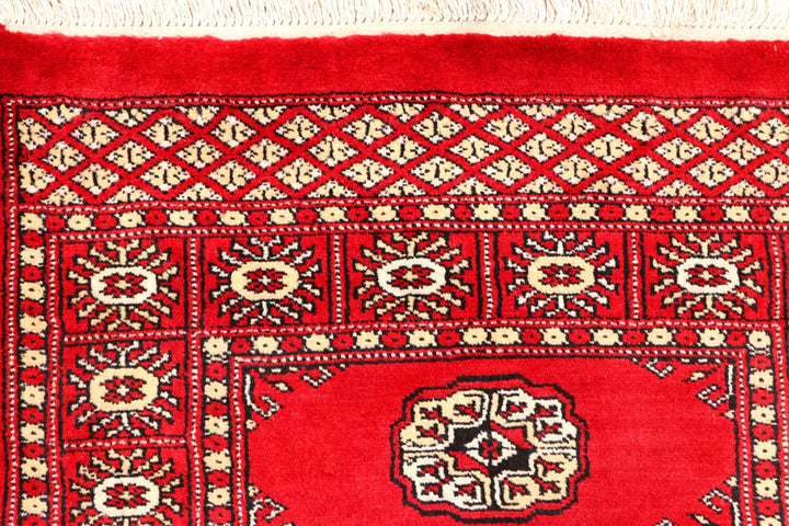 Red Bokhara 2' 7 x 8' - No. 45146 - ALRUG Rug Store