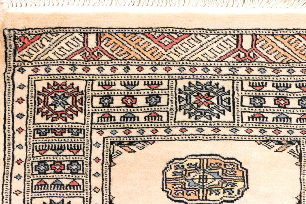 Ivory Bokhara 2' 6 x 7' 11 - No. 45189 - ALRUG Rug Store