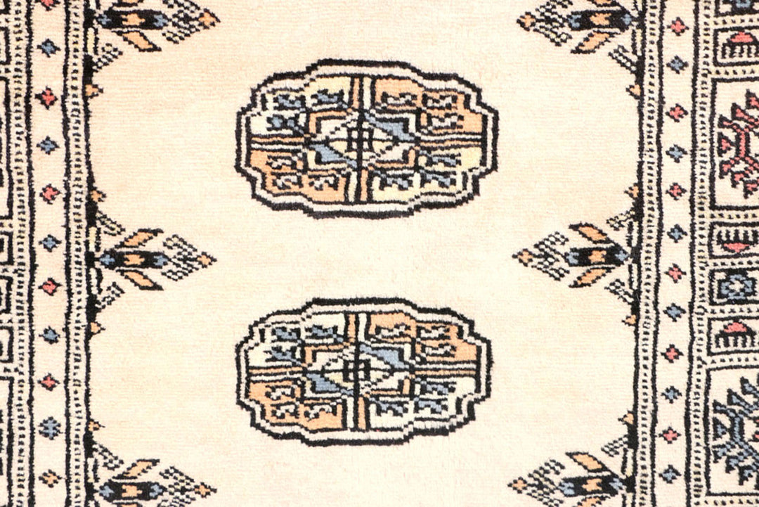 Ivory Bokhara 2'  6" x 7'  11" - No. QA13827