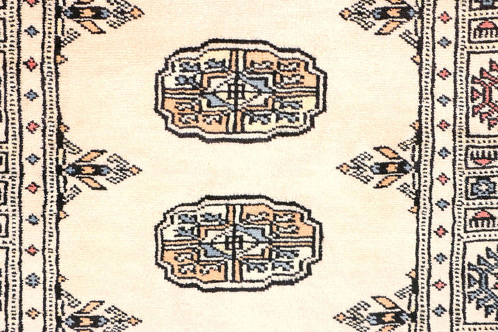 Ivory Bokhara 2'  6" x 7'  11" - No. QA13827