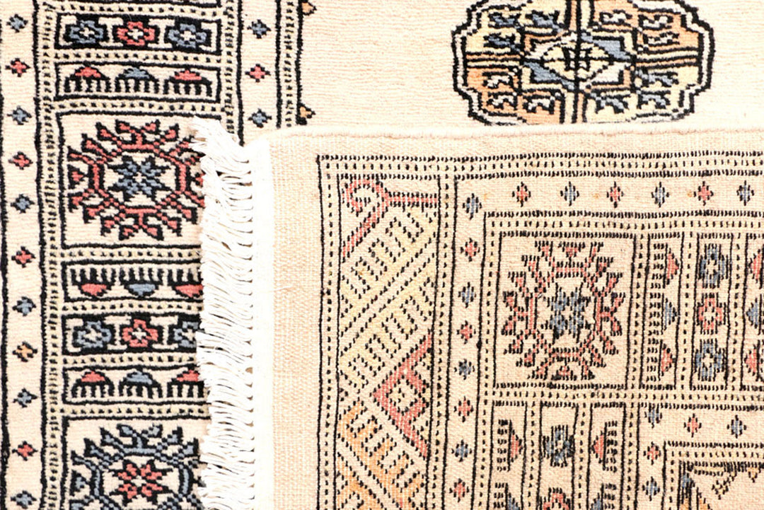 Ivory Bokhara 2'  6" x 7'  11" - No. QA13827