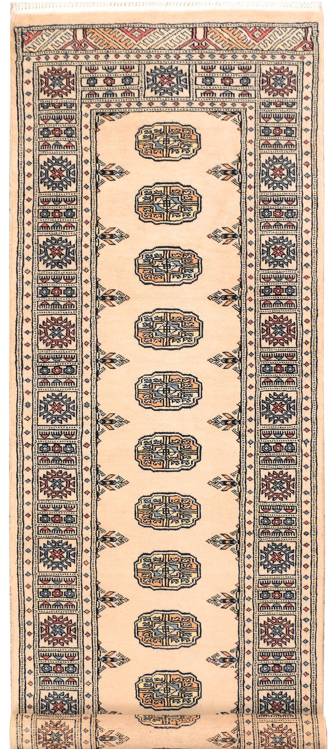Ivory Bokhara 2' 6 x 7' 11 - No. 45189 - ALRUG Rug Store