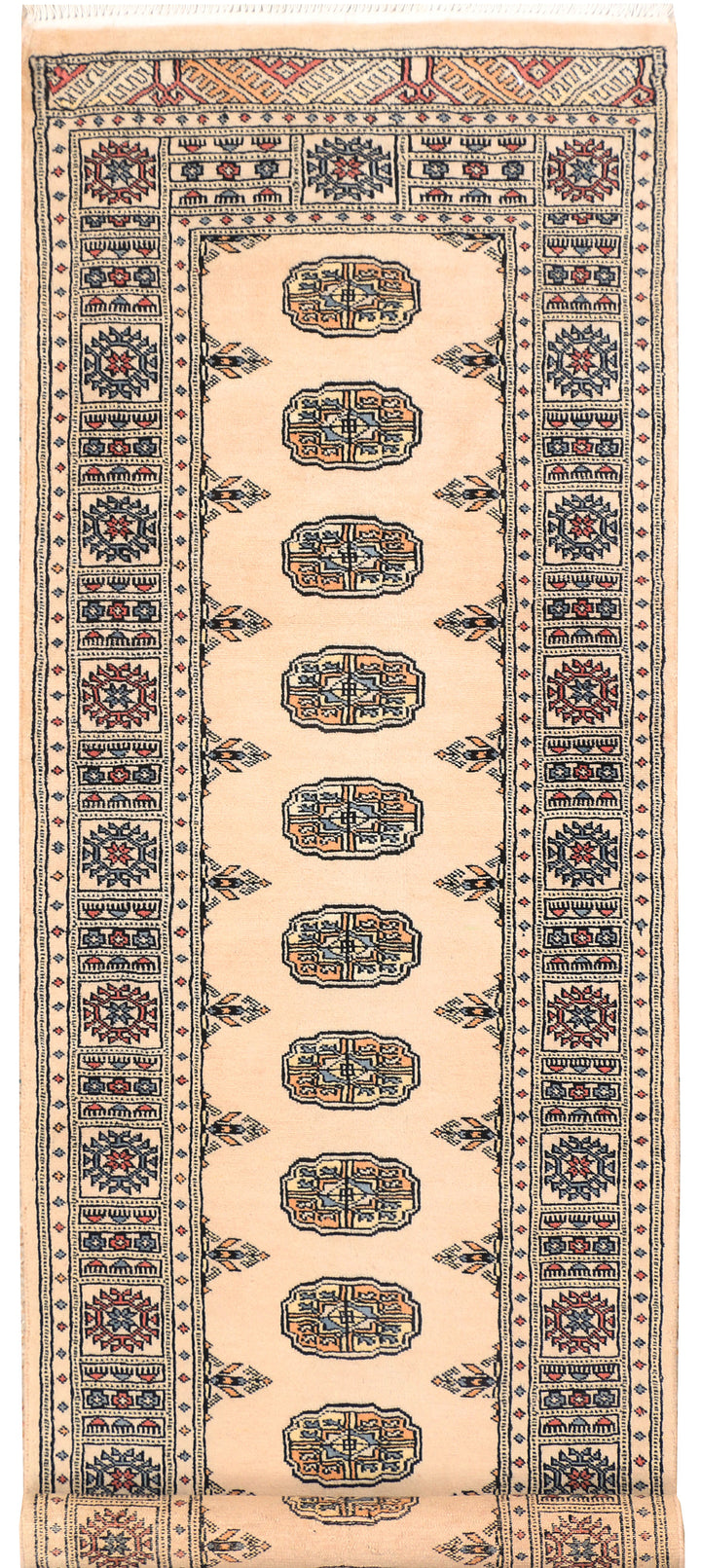 Ivory Bokhara 2'  6" x 7'  11" - No. QA13827