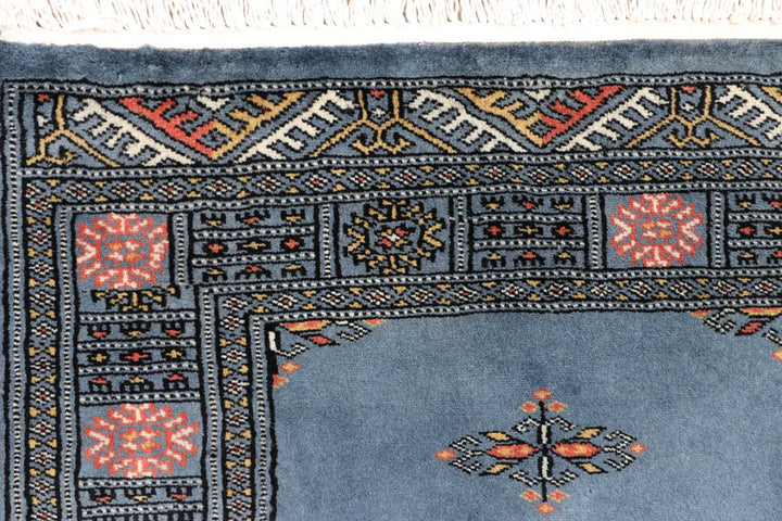 Steel Blue Butterfly 2' 6 x 7' 9 - No. 45205 - ALRUG Rug Store