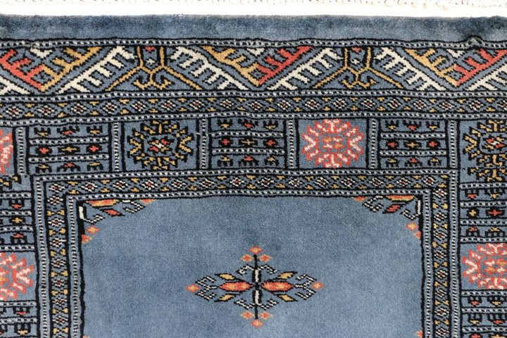 Steel Blue Butterfly 2' 6 x 7' 9 - No. 45205 - ALRUG Rug Store