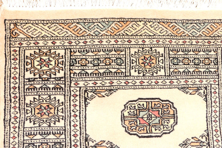 Tan Bokhara 2' 7 x 8' 4 - No. 45214 - ALRUG Rug Store