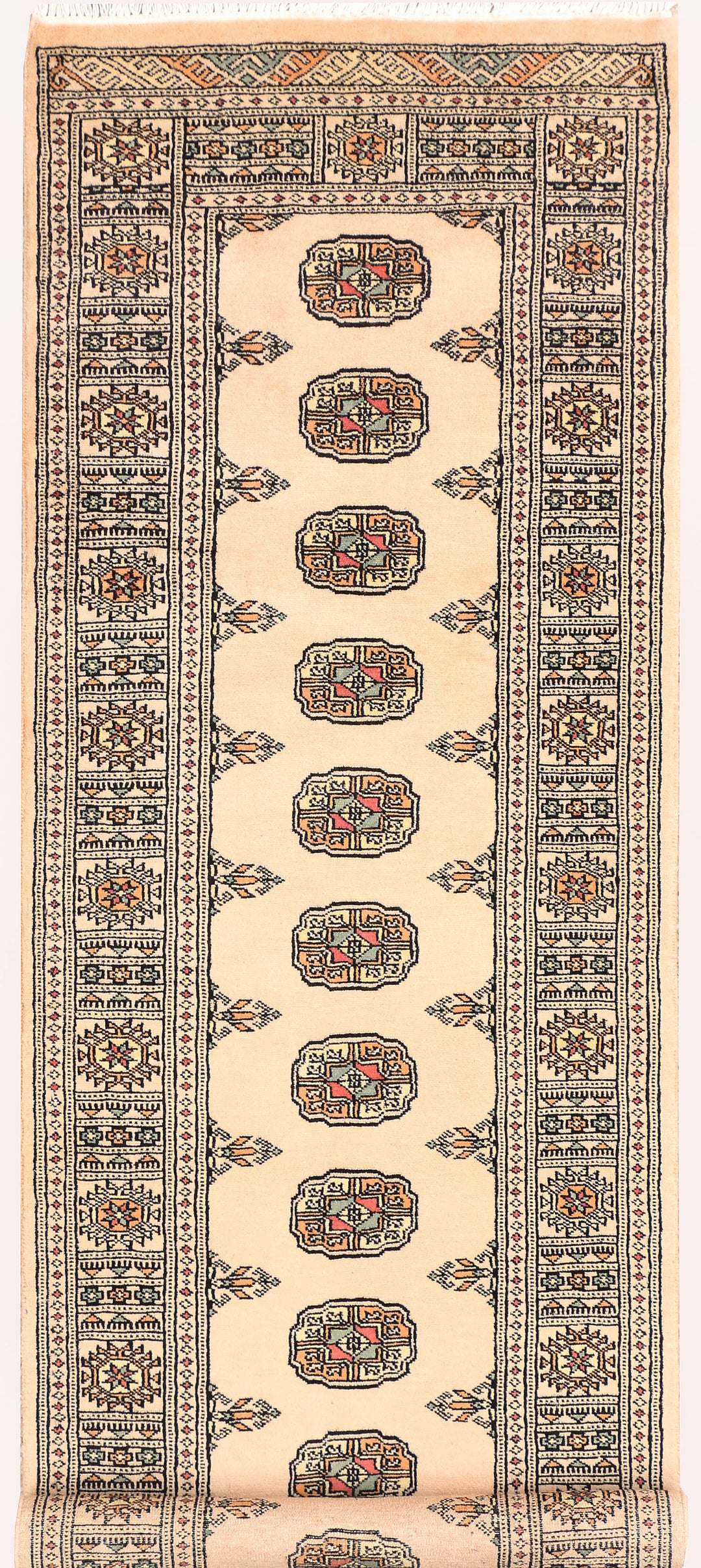 Tan Bokhara 2' 7 x 8' 4 - No. 45214 - ALRUG Rug Store
