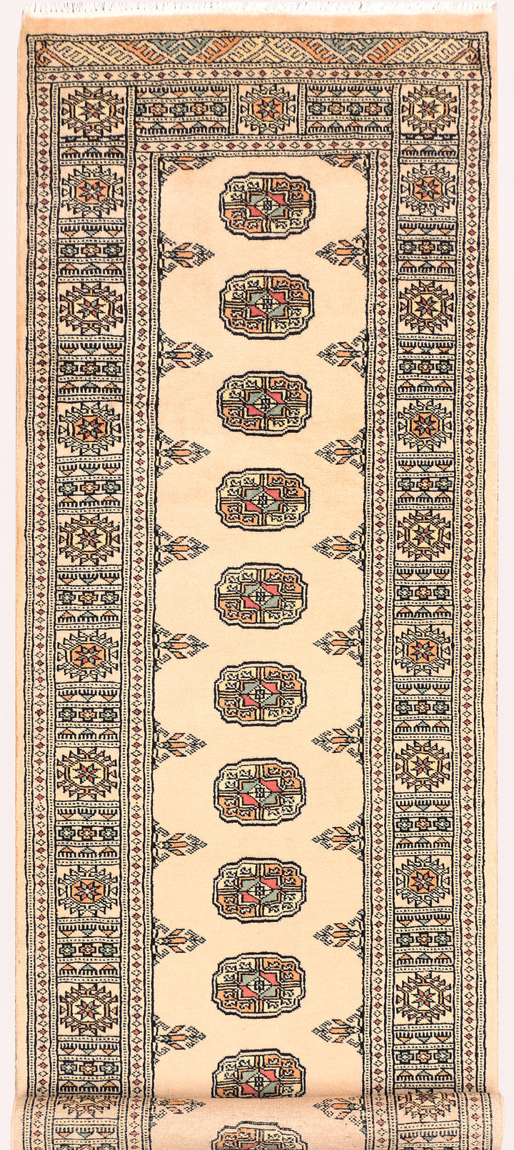 Tan Bokhara 2' 7 x 8' 4 - No. 45214 - ALRUG Rug Store