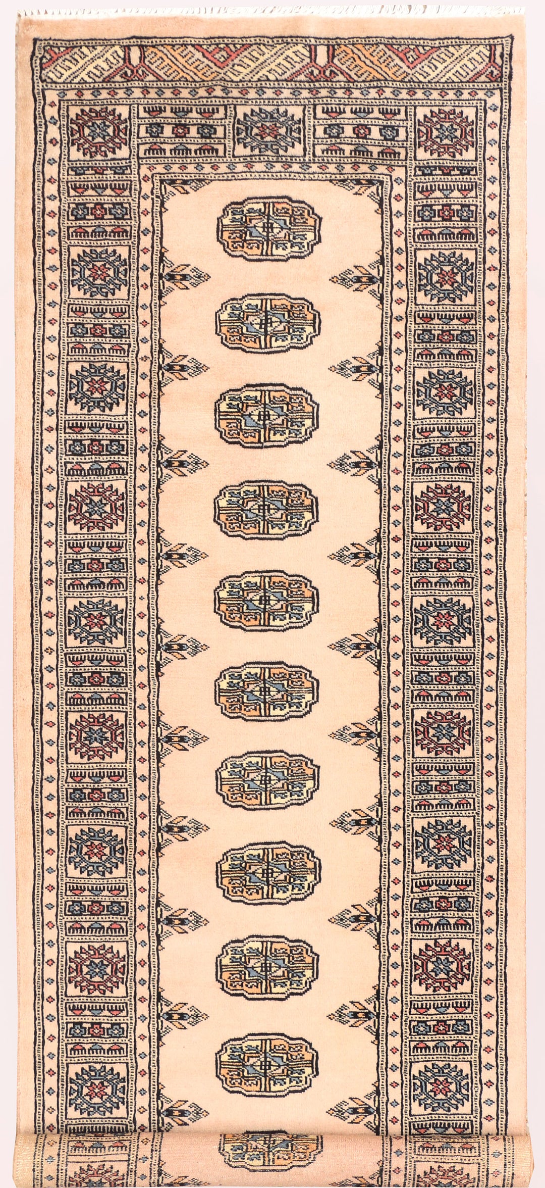 Bisque Bokhara 2' 7 x 7' 10 - No. 45220 - ALRUG Rug Store