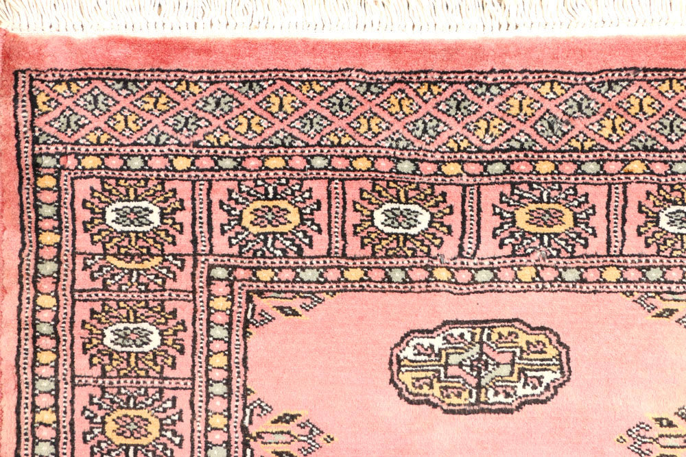 Light Coral Bokhara 2' 8 x 8' - No. 45221 - ALRUG Rug Store