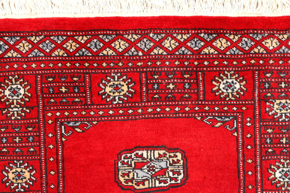 Red Bokhara 2' 6 x 7' 7 - No. 45225 - ALRUG Rug Store