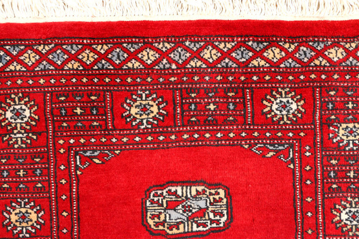 Red Bokhara 2' 6 x 7' 7 - No. 45225 - ALRUG Rug Store