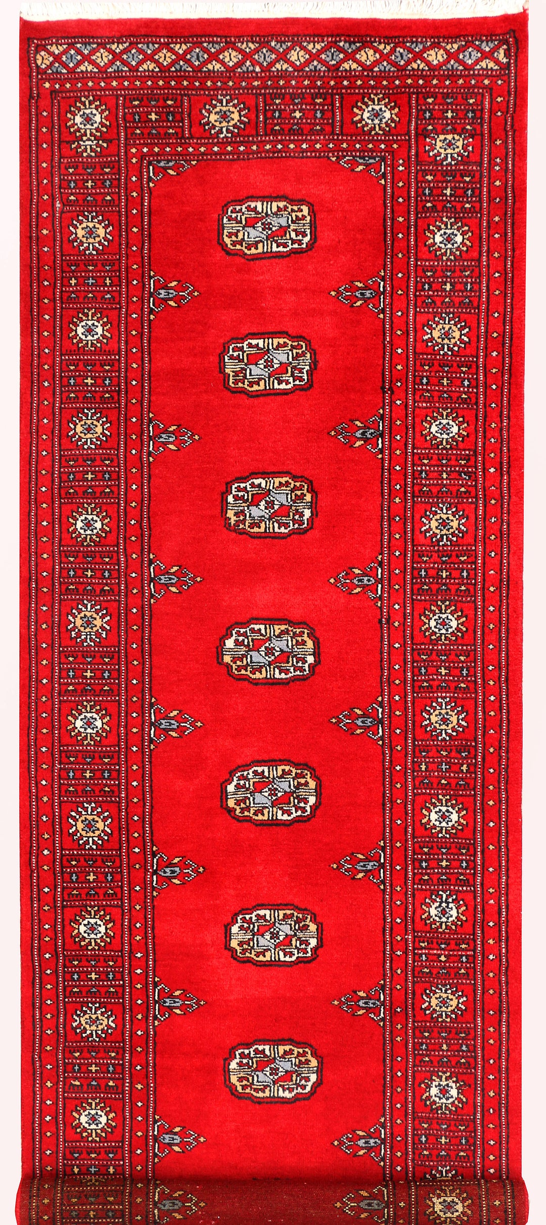 Red Bokhara 2' 6 x 7' 7 - No. 45225 - ALRUG Rug Store