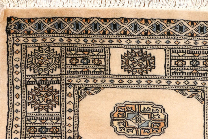 Antique White Bokhara 2' 5 x 7' 9 - No. 45228 - ALRUG Rug Store