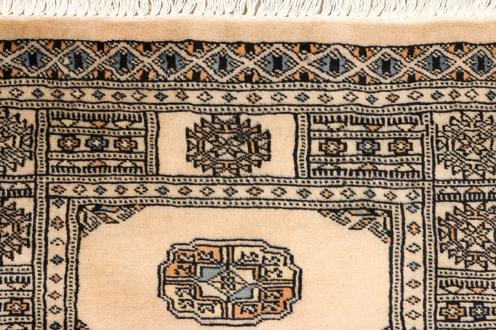 Antique White Bokhara 2' 5 x 7' 9 - No. 45228 - ALRUG Rug Store