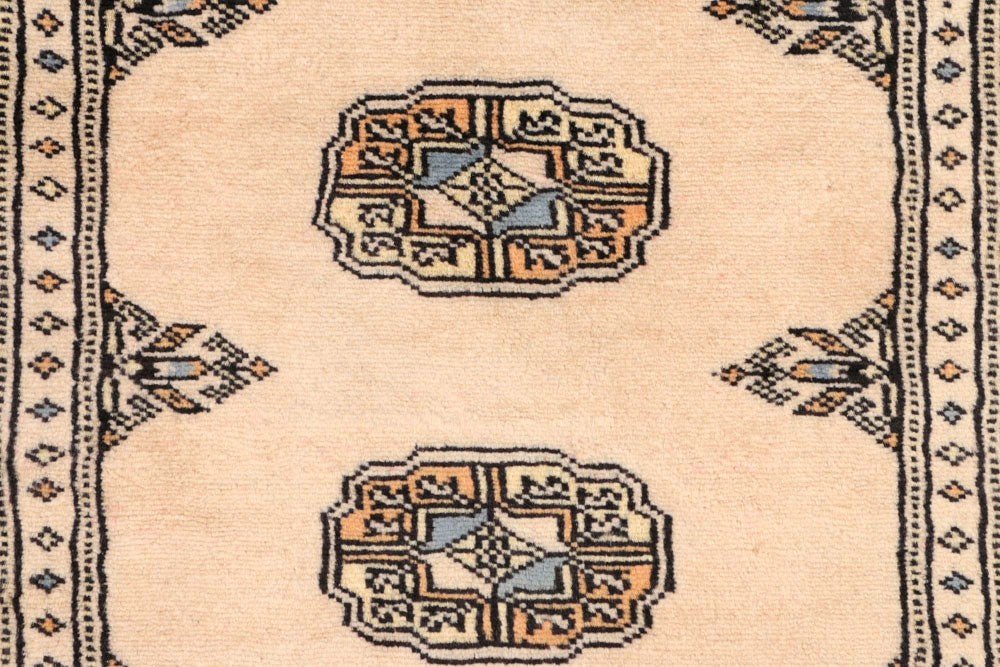 Antique White Bokhara 2' 5 x 7' 9 - No. 45228 - ALRUG Rug Store