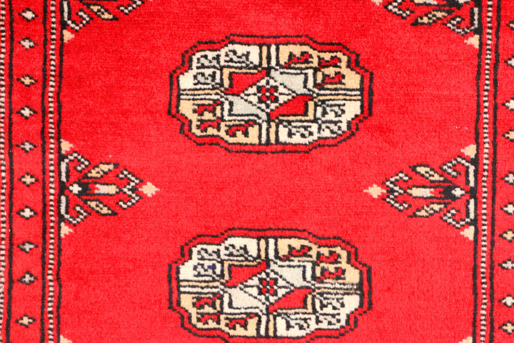 Red Bokhara 2' 7 x 7' 5 - No. 45232 - ALRUG Rug Store