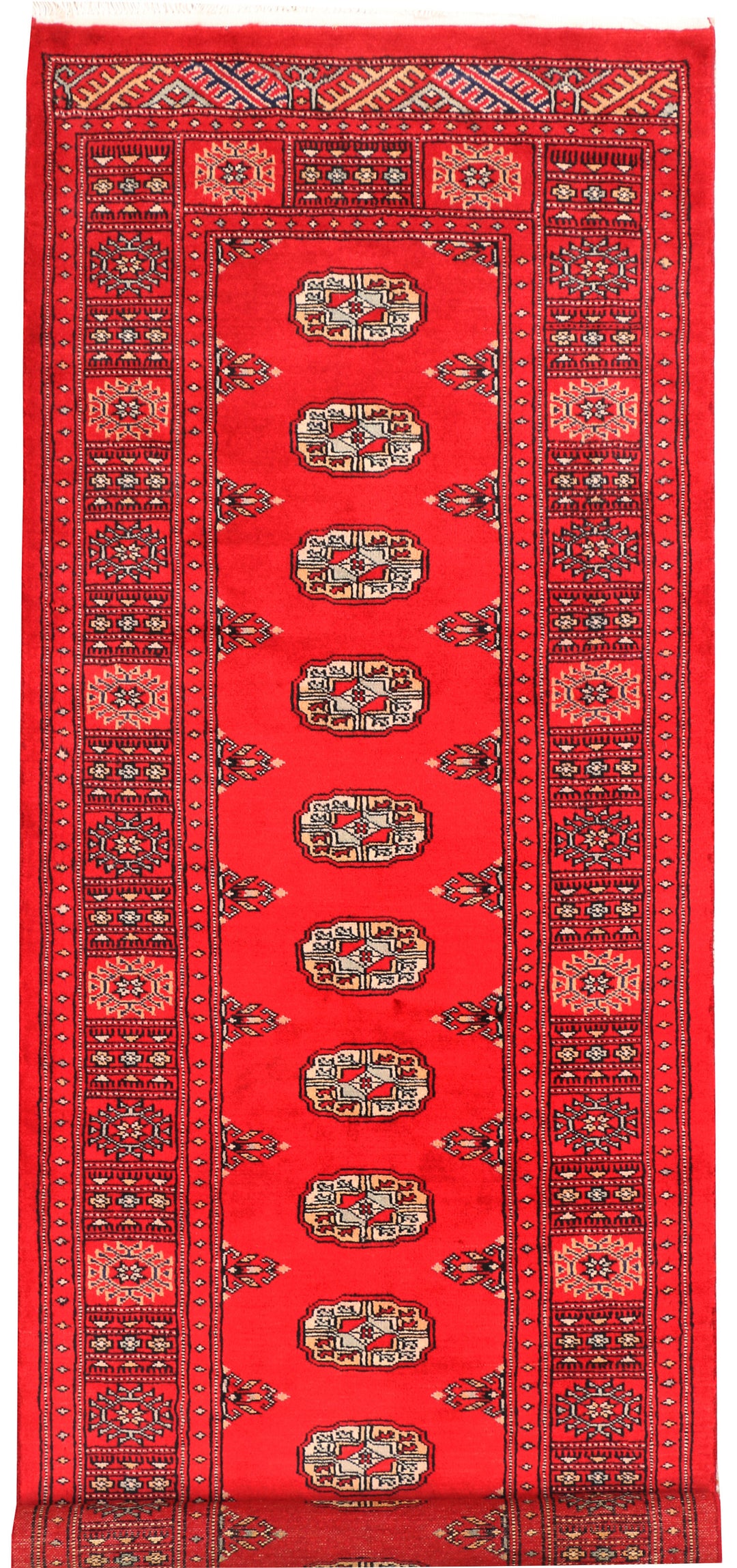 Red Bokhara 2' 7 x 7' 5 - No. 45232 - ALRUG Rug Store