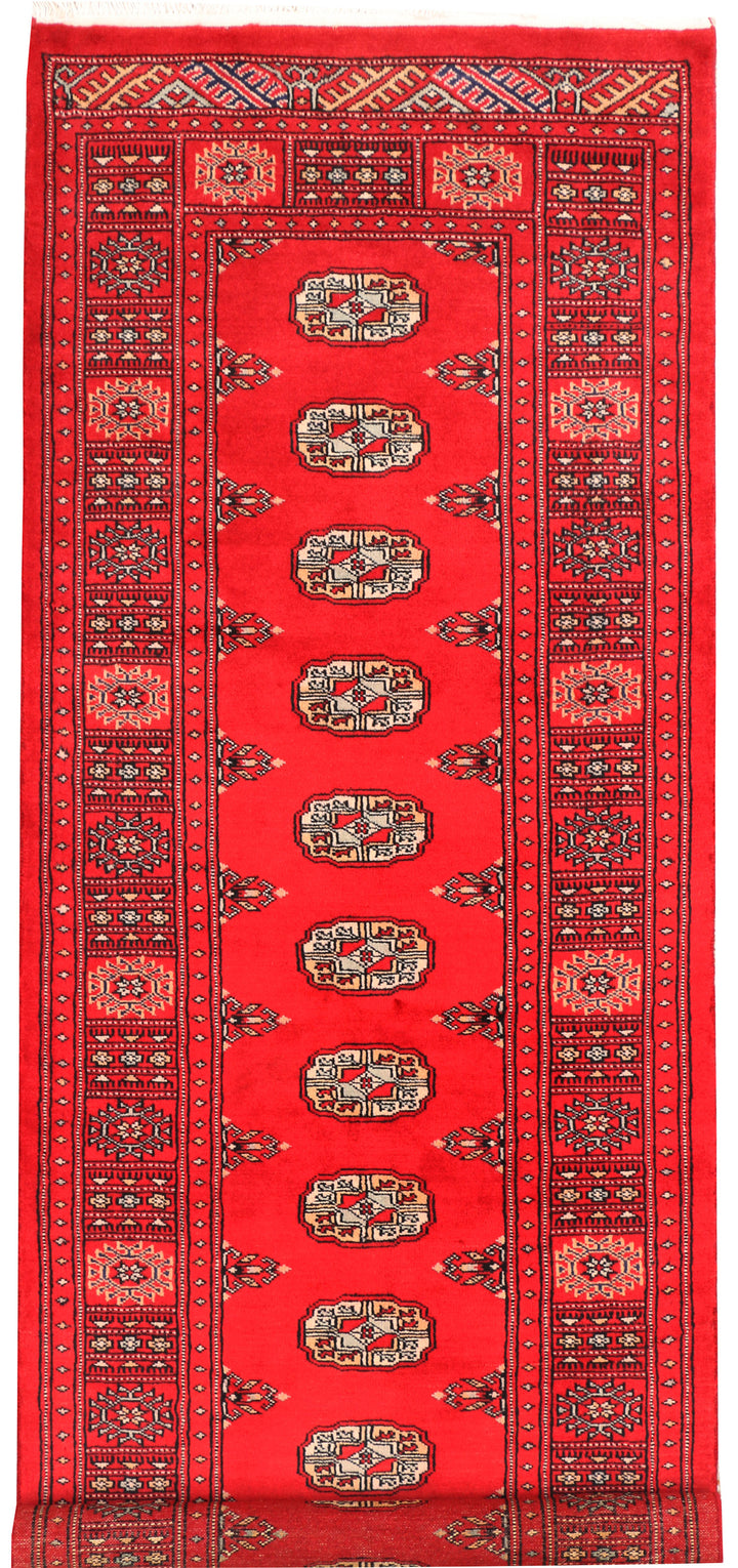 Red Bokhara 2' 7 x 7' 5 - No. 45232 - ALRUG Rug Store