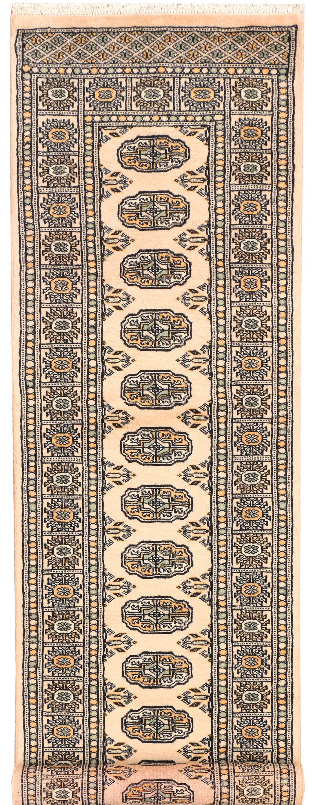 Tan Bokhara 2' 2 x 8' 2 - No. 45237 - ALRUG Rug Store