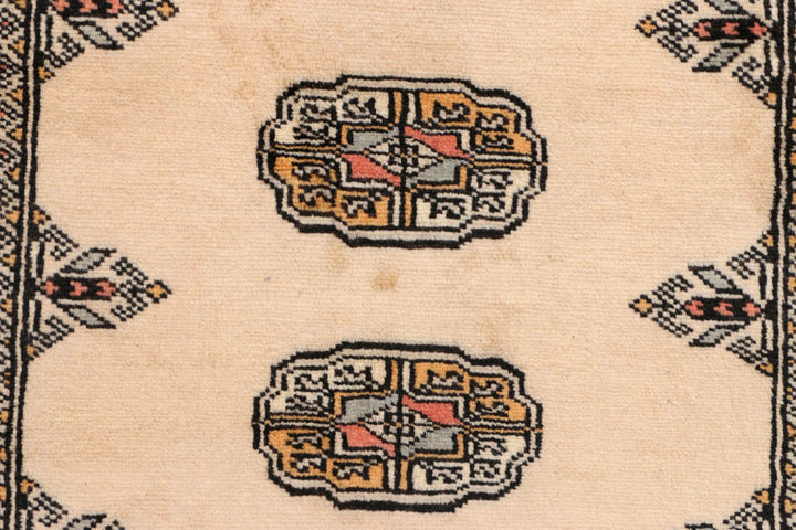 Bisque Bokhara 2' 6 x 7' 9 - No. 45246 - ALRUG Rug Store